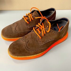 Men’s brown & orange shoes US 7 - Cole Haan